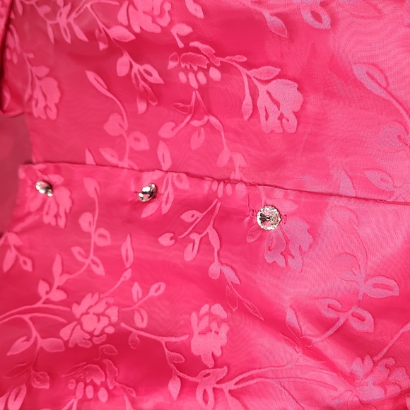 MSK floral pink shirt with sash size L - Picture 5 of 7